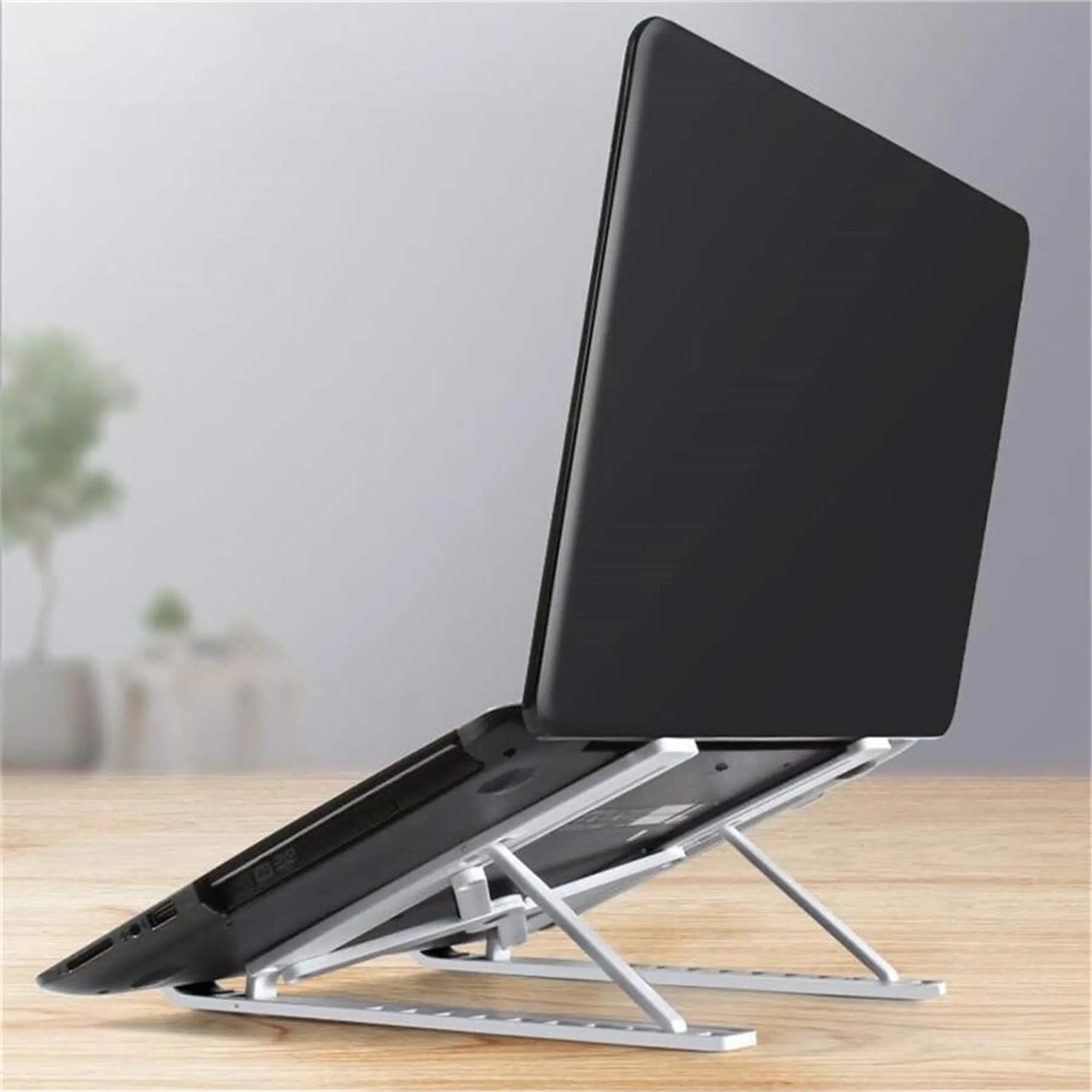 Adjustable Foldable Heat-Dissipating Plastic Laptop Stand, Computer Stand for Laptop, Portable Desktop Laptop Holder Accessory #GLOBAL PICKS